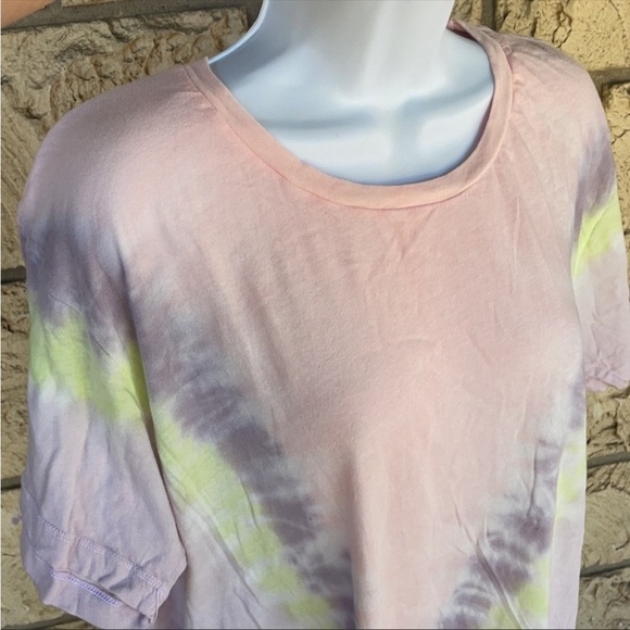 Wildfox aurora wash tee Tye Dye Tee Shirt Oversized Size Med - Picture 10 of 11